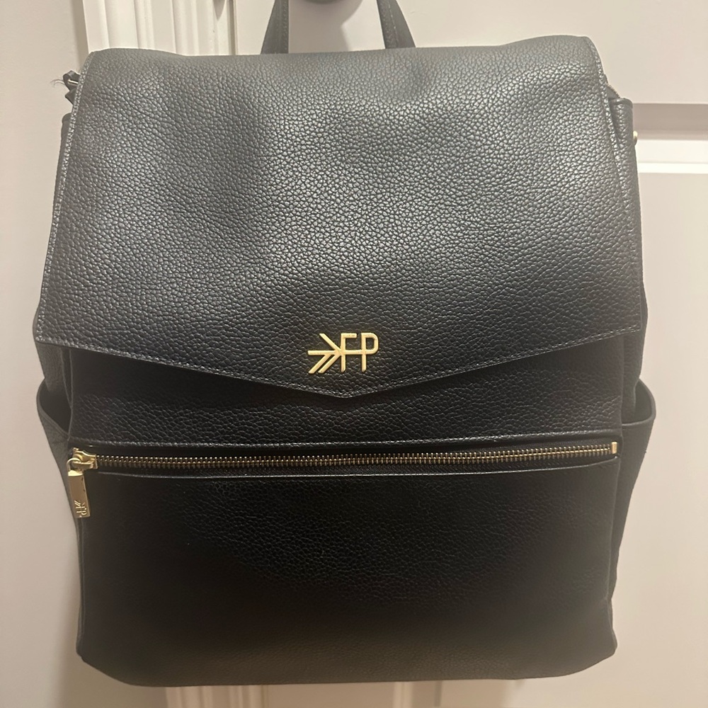 Freshly Picked Black Diaper Backpack